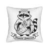 Jimothy the Ballard Seattle Raccoon Pillow Case  Retro Trendy Pillow Cover Custom Pillowcases For Sofa Couch Bed Living Room