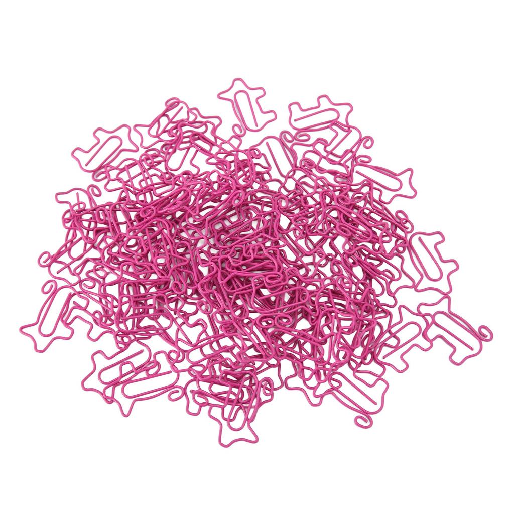 100 buc Agrafe de hârtie pentru purcel Agrafe de hârtie adorabile distractive Agrafe metalice placate rezistente la alunecare pentru marcaje pentru acasă