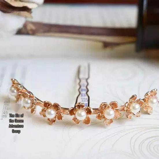 3D Printed Hairpin Flower Crown - Song Dynasty Fairy Style Hanfu Headdress for Women Photoshoot