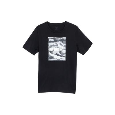 Box Logo Camo Casual Camouflage Print Round Neck Pullover Short Sleeve T-Shirt Men T-Shirts Black 683438-01
