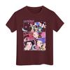 Boys Girls Round Neck Casual Printed Short-sleeved T-shirt Top