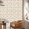 Foxes Wallpaper White and Light Gray for Living Room and Bedroom 50x1000