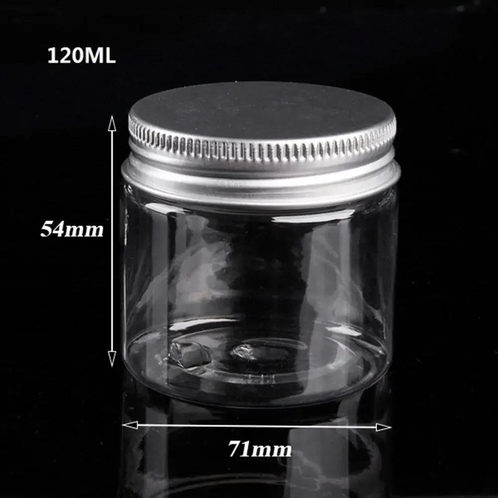 5ML-500ML Dark Brown Refillable Bottle Portable Glass Split Bottle Circular Tea Face Cream Bottle Travel Cosmetic Container Can