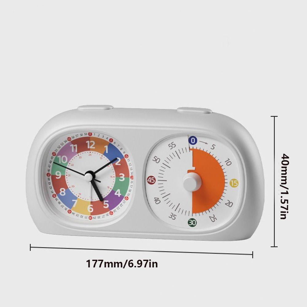 Dual Screen Dual Screen Visual Timer Timer Reminder Self Discipline Tool Kitchen Timer Silent 60-Minute Student Table Clock Home