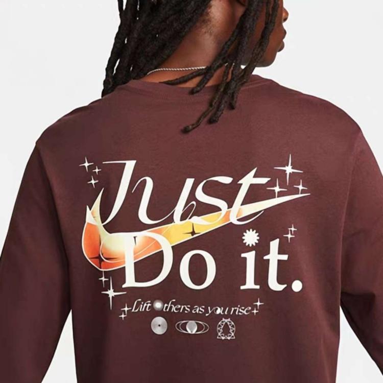 New Nike T Shirts Men's Light Brown DZ2828-227