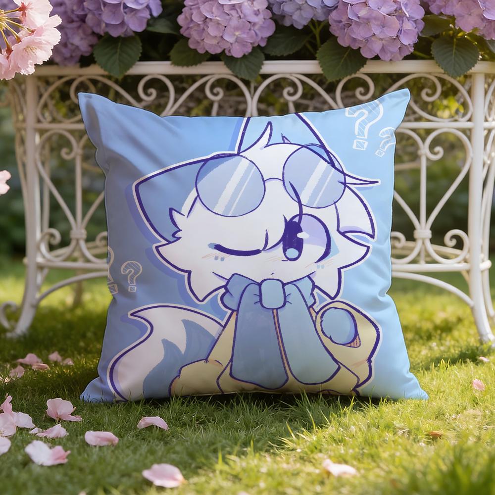 Cartoon F-Furry F-fandom Cushion Cover Home & Car Dual-Scene Pillow Cover: Reversible for Premium Comfort