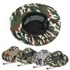 Camouflage Mesh Bucket Hats Wide Brim Beach Hat UV Protection Breathable Hunting Fishing Climbing Hiking Hat Outdoor Men Sun Hat