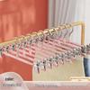 Stainless Steel Non-Slip Skirt & Pants Hanger with Clips - Seamless Storage Solution