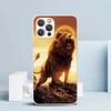Lion Alpha Male Cub Soft Cover for iPhone 16 17 Air 15 14 Pro Max 16E Phone Case 13 Mini 12 11 7 SE 8 Print Pattern Fit Cases 16