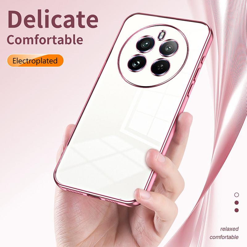For Realme 12 Pro 5G/12 Pro+ 5G TPU Anti-fall Cover Electroplating Mobile Phone Case