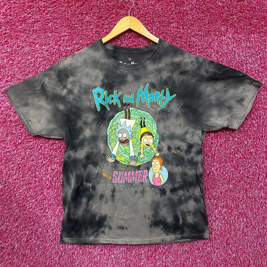 Adult Swim Rick Morty with Summer Tie Dye T-Shirt Size XL