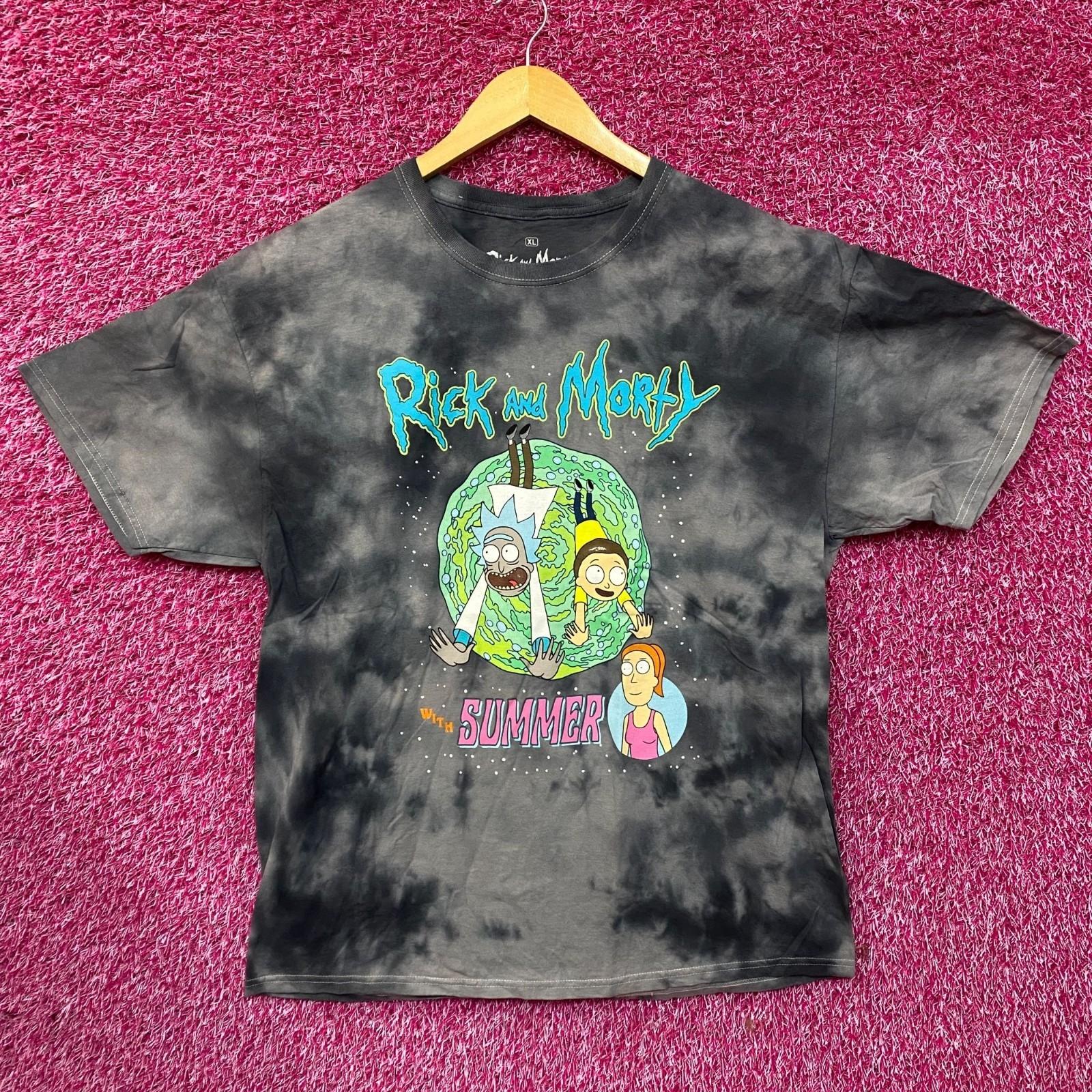 

Adult Swim Rick Morty with Summer Tie Dye T-Shirt Size XL S