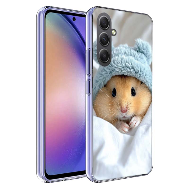 Hamsters With Hats Have Ears Phone Case For Samsung A54 A34 A24 A14 A53 A33 A23 A13 A52S A32 A22 A12 A17 Galaxy A03S A04S A02S A