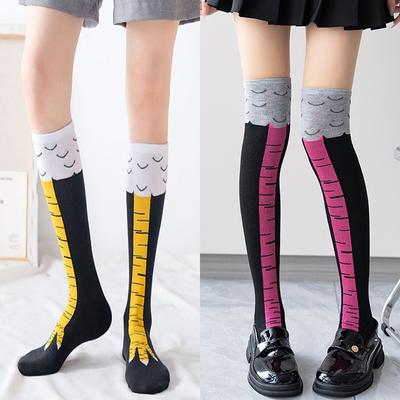 Damen Trendige Hühnerfuß-Socken, Fitness- und Sport-Freizeitsocken, Lustig und Schlankmachend für die Beine