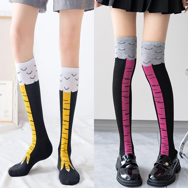 Women's Trendy Chicken Feet Socks, Fitness and Sports Casual Socks, Funny and Slimming Legs