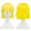 Parrucche BOB Biondo Rosa Arancio con Frangia Sintetiche Anime Stratificate Halloween