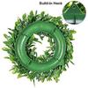 LSKYTOP 2 Pcs Boxwood Wreath with Artificial Wreath Green Leaves Door Wall Window Decoration,11Inch/PC