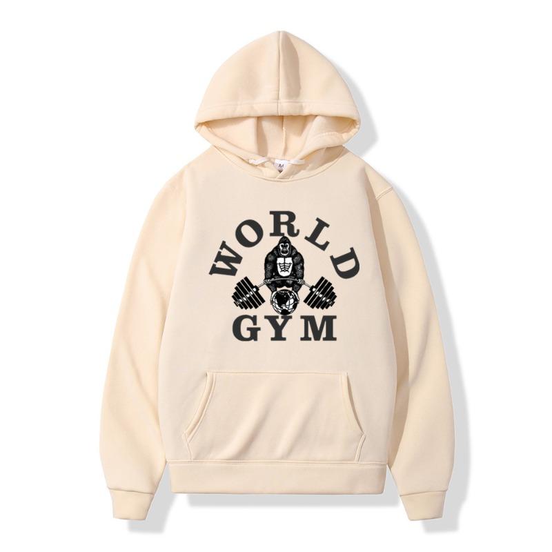 Fashion Men Hoodies World Gym Sports Harajuku Couple Men Womnen Fashion New Brand Design Pullover Men's Fleece Hoodies