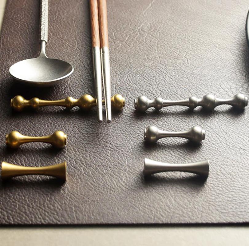 304 Stainless Steel Vintage Chopstick Rests Chopstick Pillows Spoon Rest Multi-Use Spoon Rest Tableware Restaurant Hotel