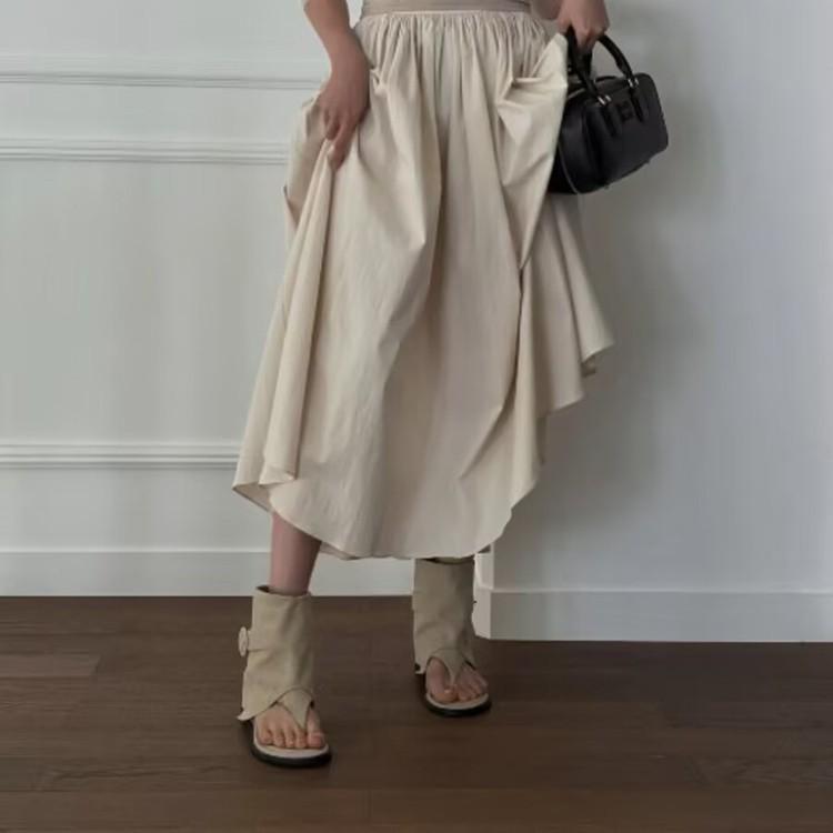 Summer New Short Tube Flat Toe Toe Sandals Women Wear Versatile Sandals Cool Boots