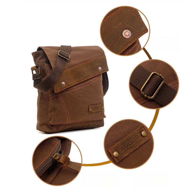 Canvas Bag Vintage Messenger Bag Brand Business Casual Travel Satchel Single Shoulder Bag Unisex Crossbody Bag Male