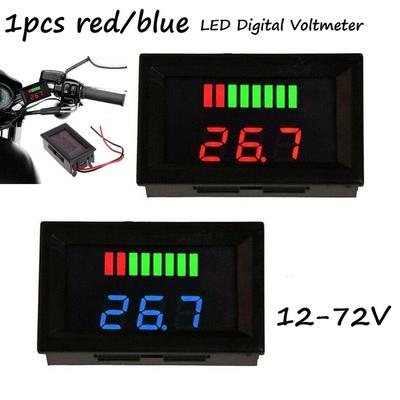 LED Cyfrowy Woltomierz Wskaźnik Poziomu Paliwa Baterii Wskaźnik Stanu i Wyświetlacz Napięcia