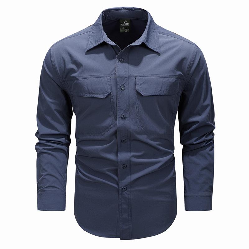 Spring Quick Drying Long Sleeved Shirt, Elastic and Breathable Shirt