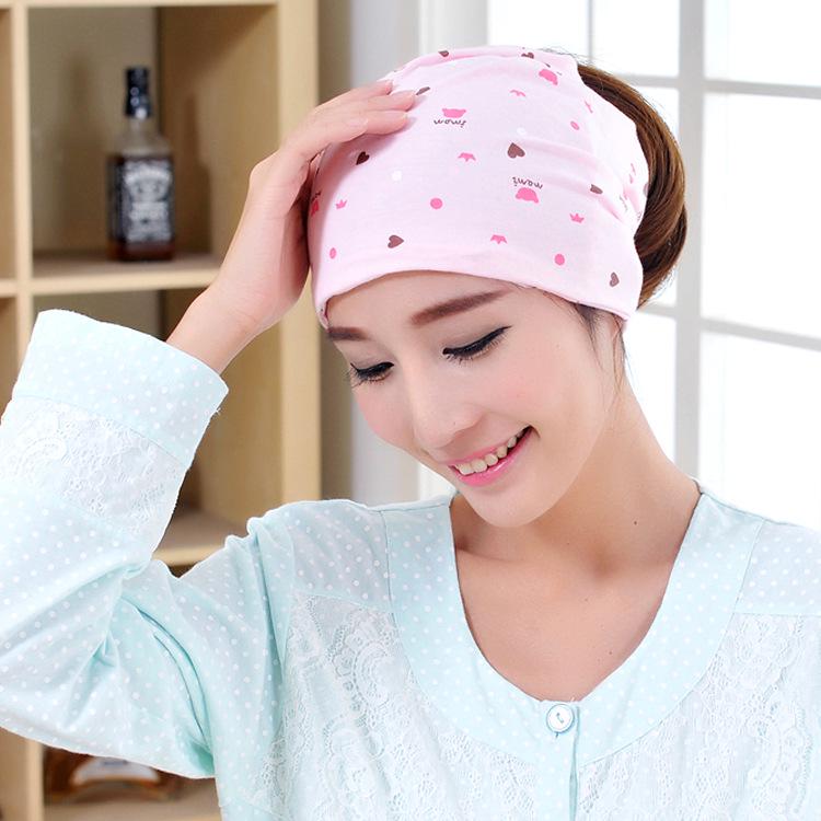 2019 Korean Style Windproof Maternity Beanie - Postpartum Hair Protection Hat
