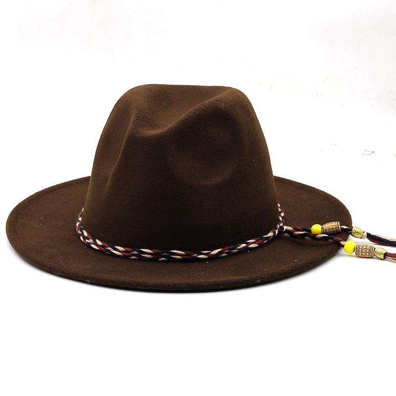 Jauna vilnas platmalu floppy filcs Trilby