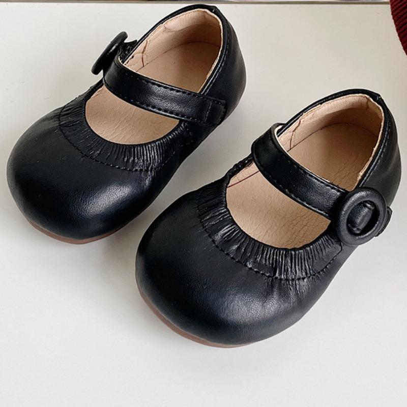 

Туфлі принцеси Взуття для дівчинки Весняно-осінні туфлі-одиначки Дитяче взуття Шкіряне взуття для дітей 15 чорний