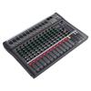 Audio Mixer Professional 12 Channel BT Function Sound Mixing Console for Home Parties Broadcast AC100‑240V