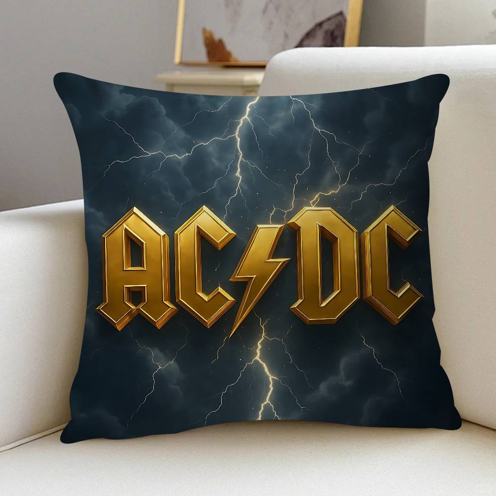 Musik Kunst A-ACDC Kissenbezug Dekokissen Sofa Heimdeko Hülle Kissenbezüge