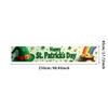 St Patricks Day Backdrop Banner Leprechaun Hat Shamrock Party Background Celebration Photography Props Event Supplies Decoration