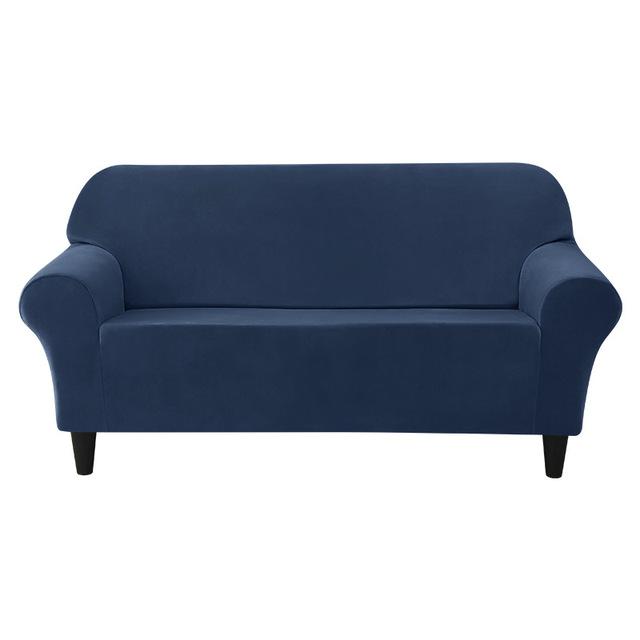 European Appearance Style Sofa Cover For Living Room Area Spandex Stretch Plush Armchair Couch Covers Home Decor Solid Colour Furniture Protector