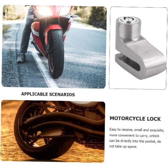Balacoo Motorcycle Accessories 1pc Disc Brake Lock Brake Lock Motorcycle Bike Lock Disc Brake Lock for Bike Brake Lock Accessories Scooter Aluminum