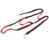 Marine Rope Ladder 3 Steps Foldable Detachable Anti Slip Nylon Red Swim Ladder for Inflatable Boat