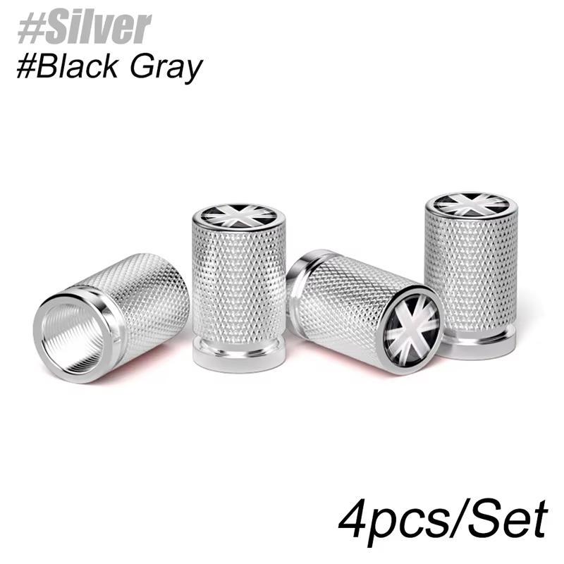 4Pcs New Metal Car Wheel Tire Stem Air Valve Caps Covers For MINI COOPER S JCW F56 F55 F60 R55 R56 R60 Exterior Auto Accessories