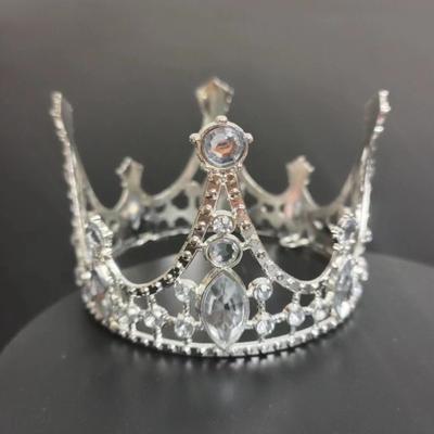 Adorno para Tarta de Corona Tiara de Cristal Falso Decoración Brillante para Tarta Decoración para Tarta de Boda para Cumpleaños