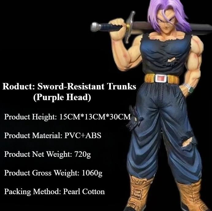 JJ Factory Sword Bearing Trunks Figure Dragon Ball Anime Collectible Model Cool Desktop Decor Perfect Birthday Gift