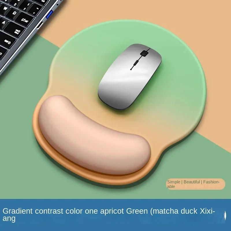 Tapis de souris dégradé, support de poignet confortable, tapis de souris antidérapant, tapis de souris souple, support de poignet, tapis de souris en silicone pour ordinateur