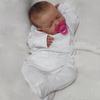 19 Inch Finished Reborn Baby Dolls Asleep LouLou Already Painted Whole Silicone Vinyl or Cloth Body Optional Emulation Doll with Handdraw Hair Kid Toy