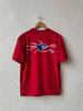 Vintage 90s Hot Tuna Piranha Fish Surf T Shirt Red Skate Surfwear