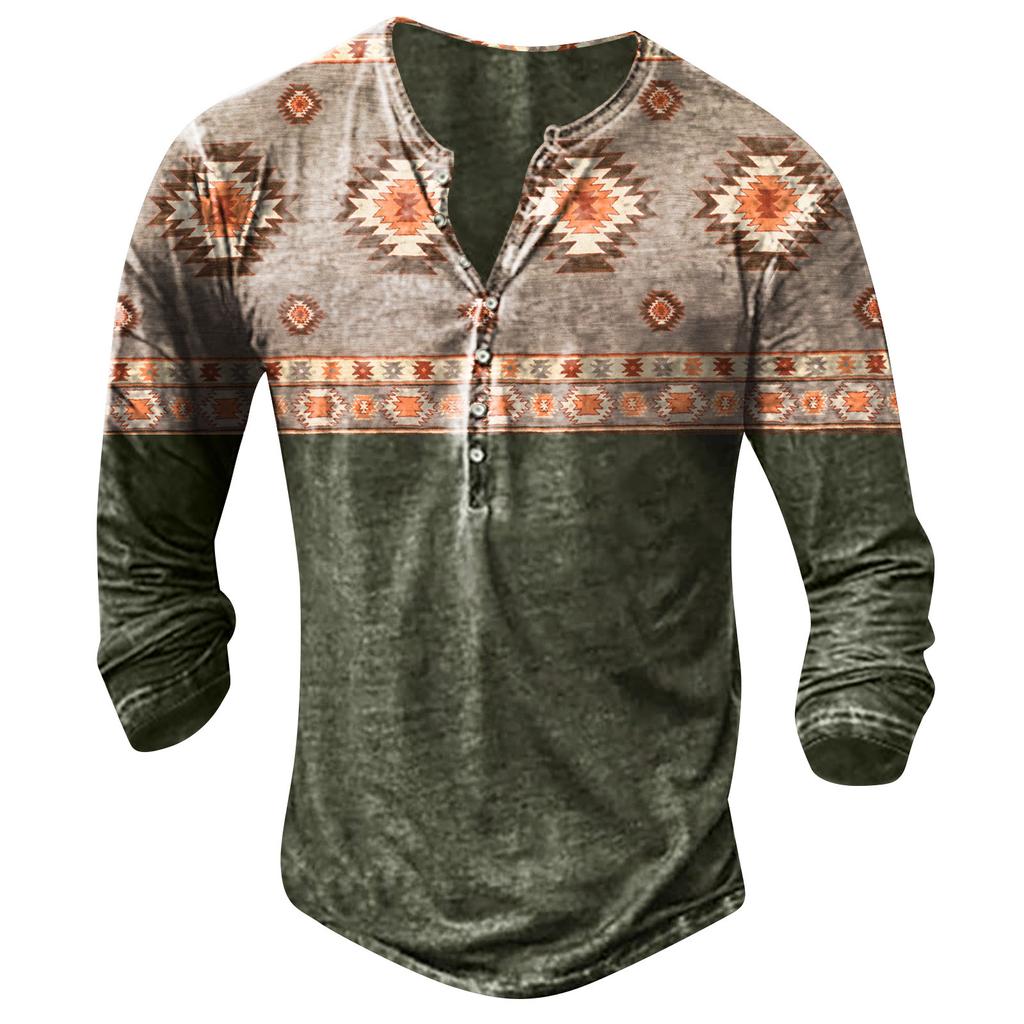 Men's Long Sleeve Graphic And Embroidered Fashion T-Shirt  Spring And  Long Sleeve Printed Pullover Sweatshirt