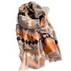 Imitation Cashmere Double-Sided Scarf Women'S Winter Versatile Dual-Purpose Shawl Thickened Warm Plaid Scarf