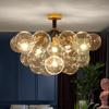 Nordic Romantic Bubble Lamp - Creative Glass Pendant for Children's Room, Living Room, or Restaurant.