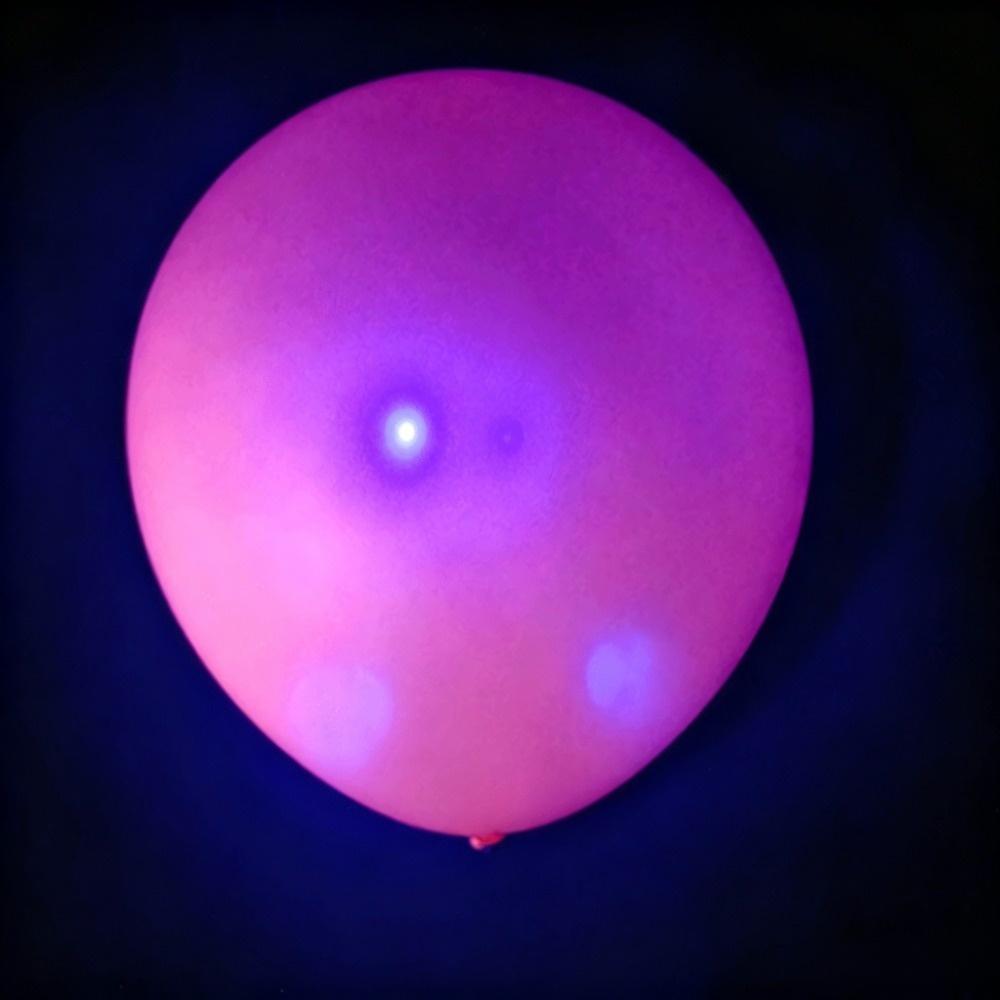 100Pcs Decorative Fluorescent Balloons 10/12in UV Balloons Luminous Balloons Graduations