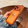 Compatible Apple 17 Pro Max Orange iPhone 17 Case with Cute Animals for 16 Pro - High-End Feel