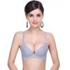 Seksi Kadınlar 3/4 Fincan Dikişsiz Push Up Sütyen Saf Renk Halter Buster