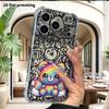 Phone Case: 2D Flat Suitable for iPhone 18 17 16 15 14 13 Pro, Transparent Four Corner Protective Case, Cloud Bear, Christmas and Halloween Gifts