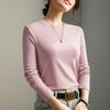 Black Crew Neck Bottoming Shirt Women's Summer and Autumn New Inner with Early Autumn Modal Cotton Slim Top